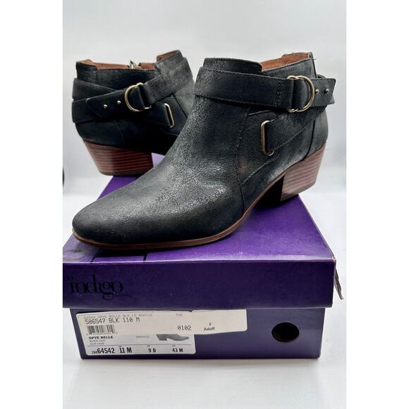 Clarks SPYE BELLE Black Booties 11 Cowgirl Western Southwestern Nashville 33-05 - Picture 2 of 10